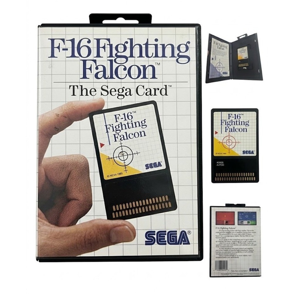 F16 Fighting Falcon Sega Master System 1986 CIB Sega Card With Manual 4005 Game
